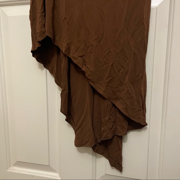 Jean Paul Gauthier Brown Midi Asymmetrical Skirt - Picture 6 of 7